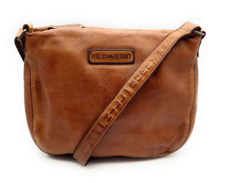 Schultertasche Cognac