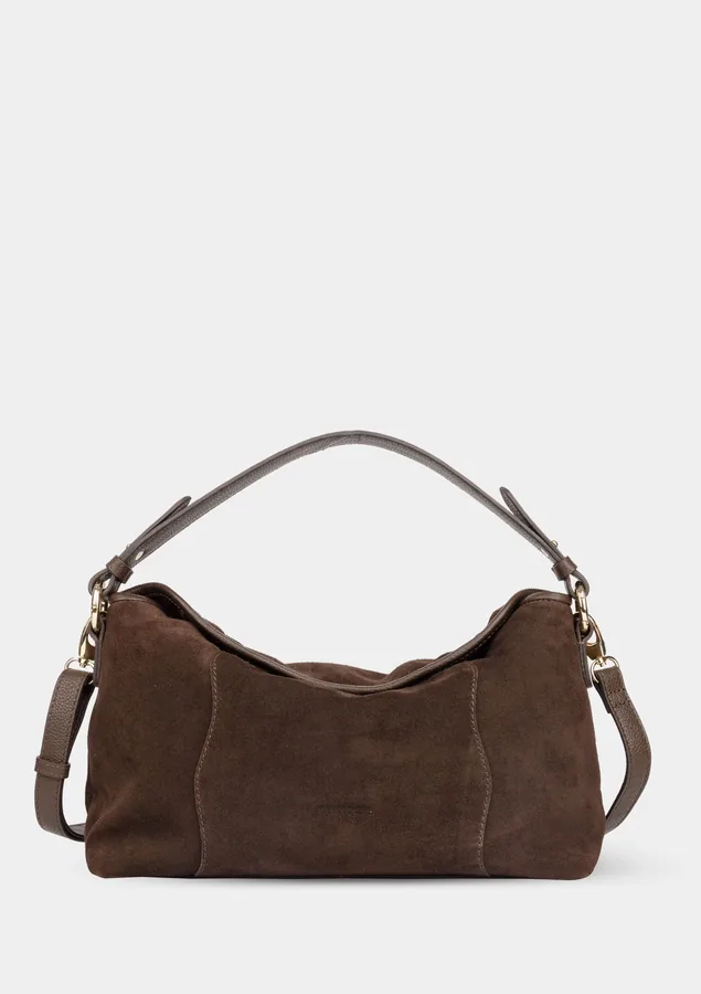 Schultertasche Dunkelbraun